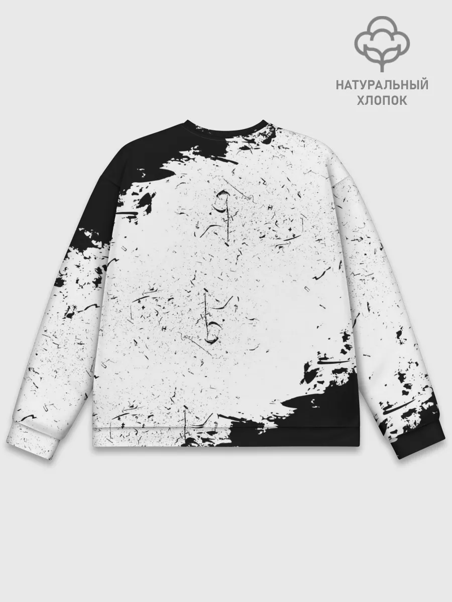 Мужской свитшот базовый / Нирвана Рок Группа Гранж ЧБ | Nirvana