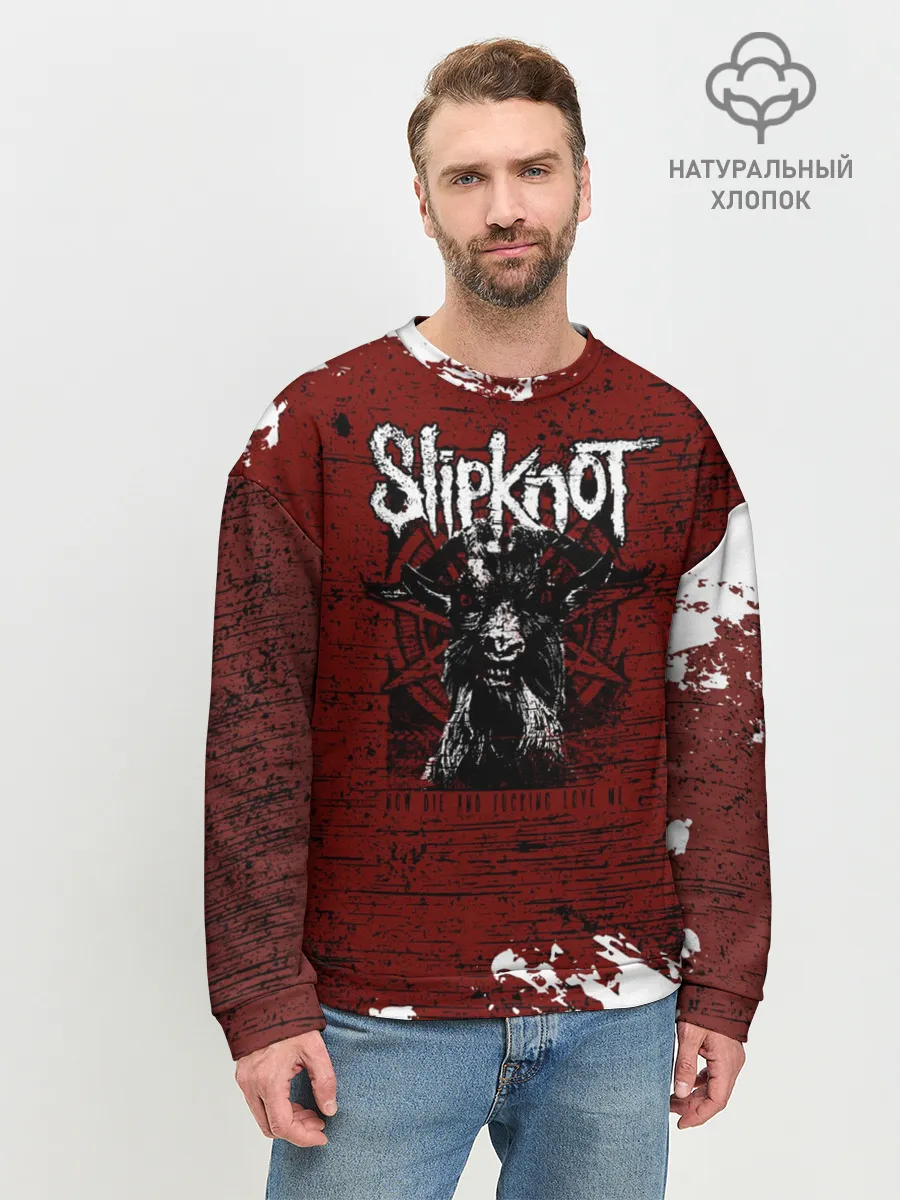Мужской свитшот базовый / Слипкнот Гранж | Slipknot Rock Goat