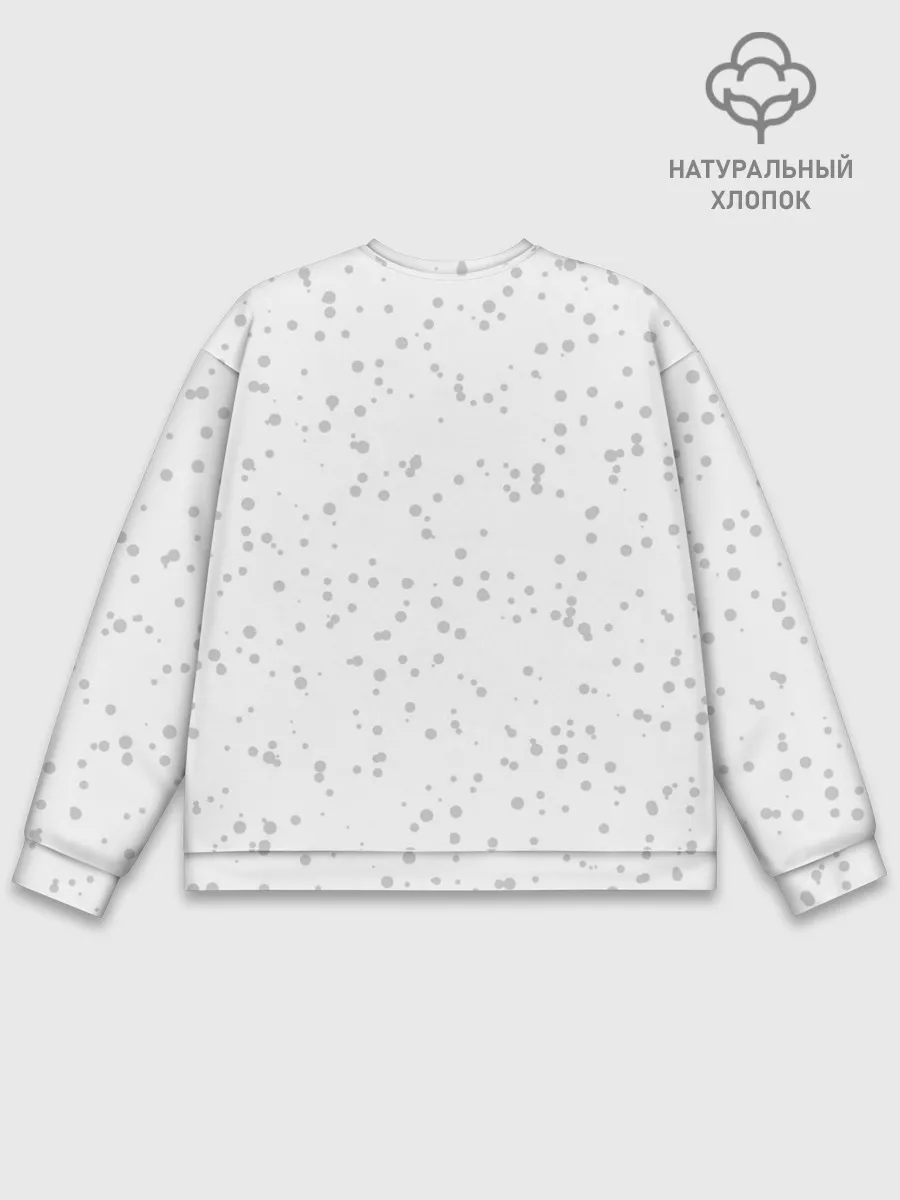 Мужской свитшот базовый / Белый тигр в синей шляпе