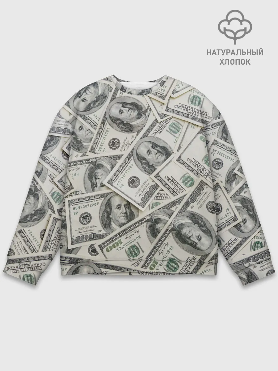 Мужской свитшот базовый / dollars money