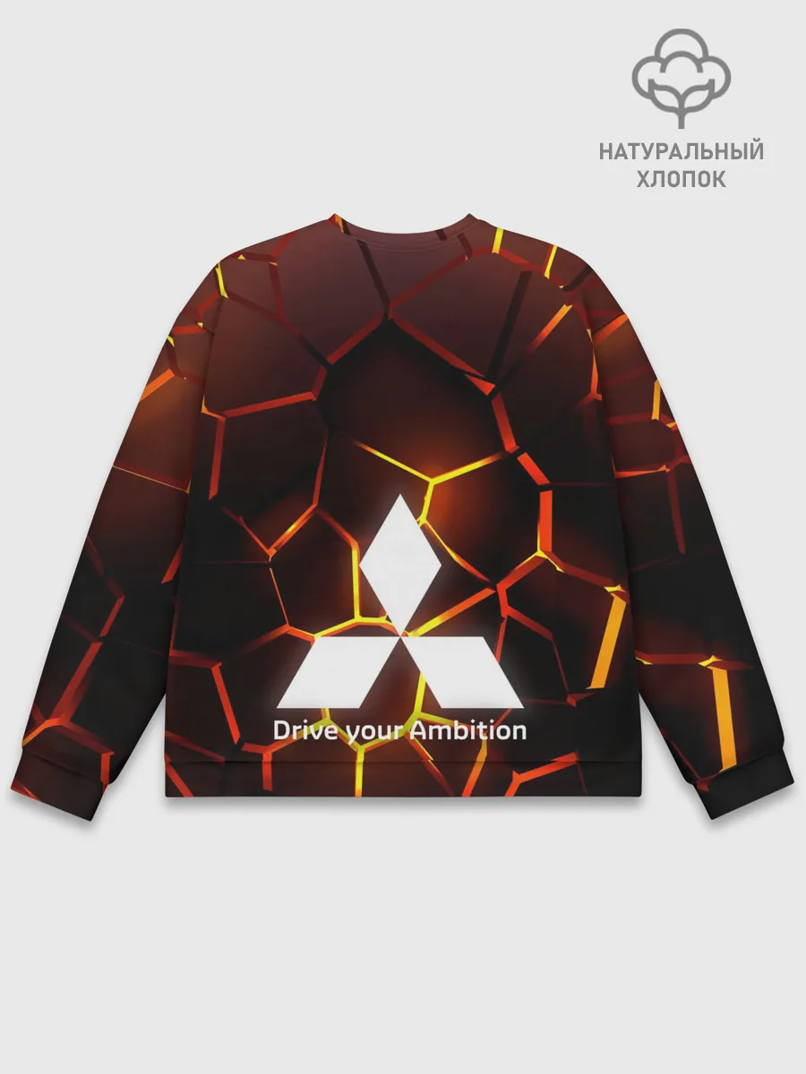Мужской свитшот базовый / 3D плиты с подсветкой | Митсубиси