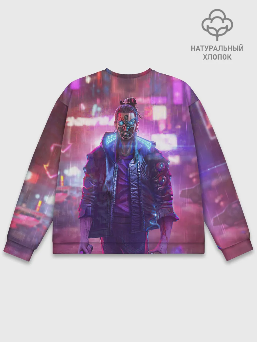Мужской свитшот базовый / CYBERPUNK 2077 SAMURAI, ХАОС