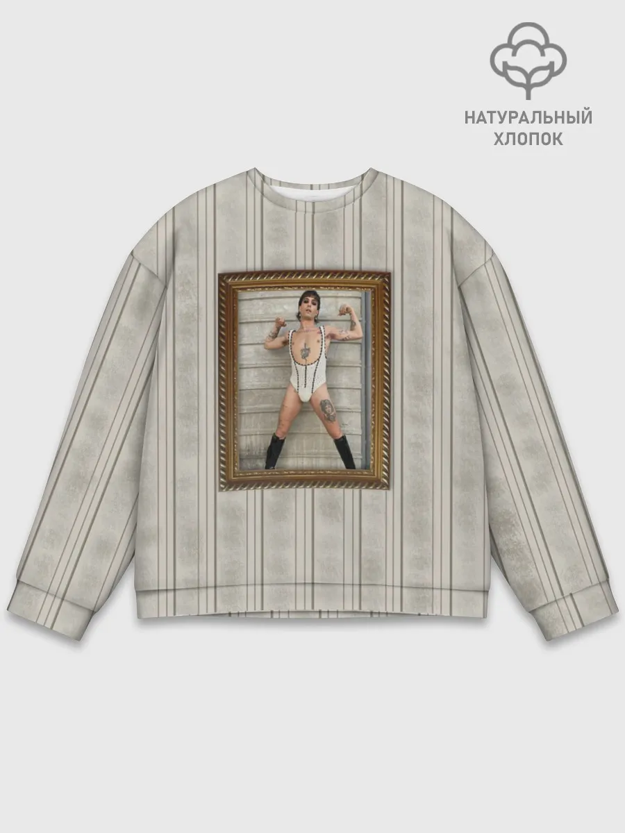 Мужской свитшот базовый / Damiano David in swimsuit