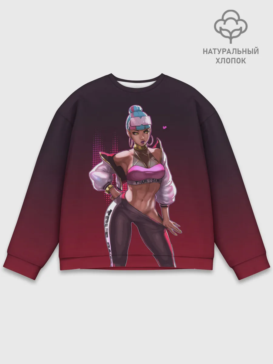 Мужской свитшот базовый / League of Legends Qiyana