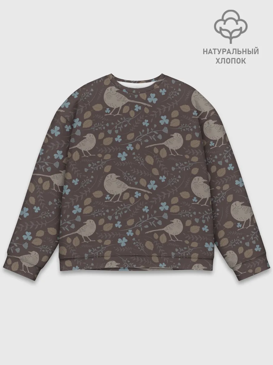 Мужской свитшот базовый / Осенняя абстракция