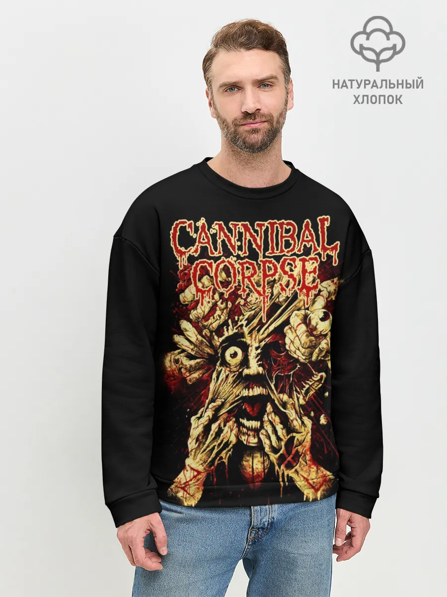 Мужской свитшот базовый / Cannibal Corpse: Evisceration Plague