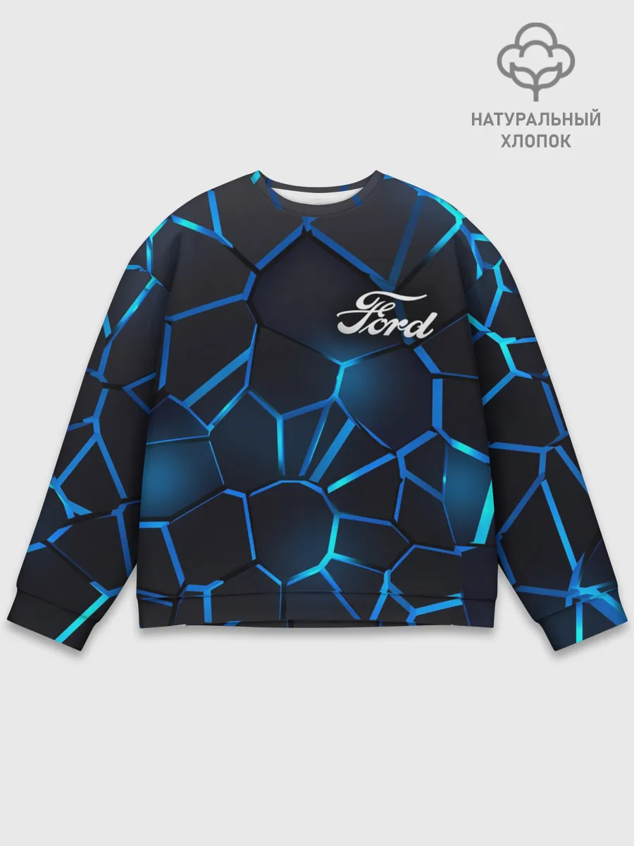 Мужской свитшот базовый / Ford | 3D плиты с подсветкой