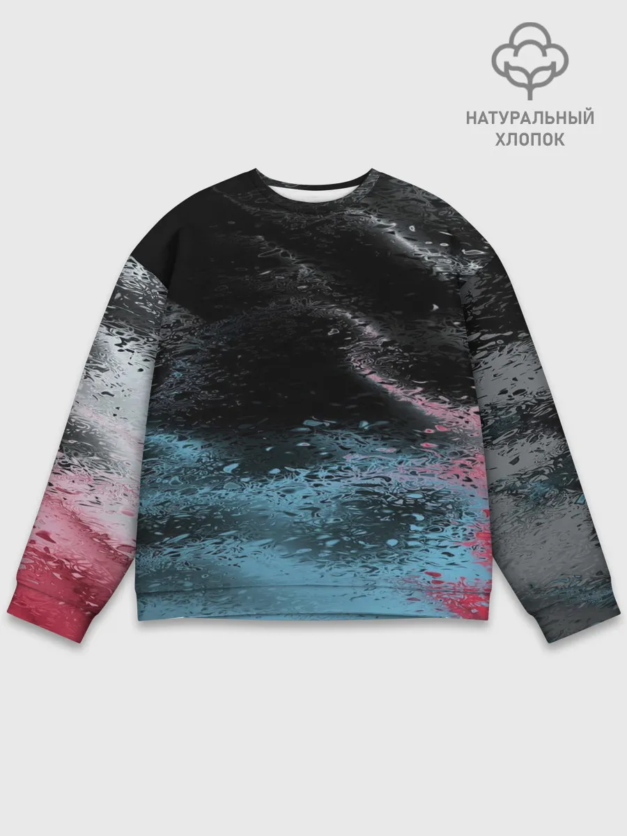 Мужской свитшот базовый / Распад красок