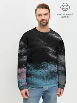 Мужской свитшот базовый / Распад красок