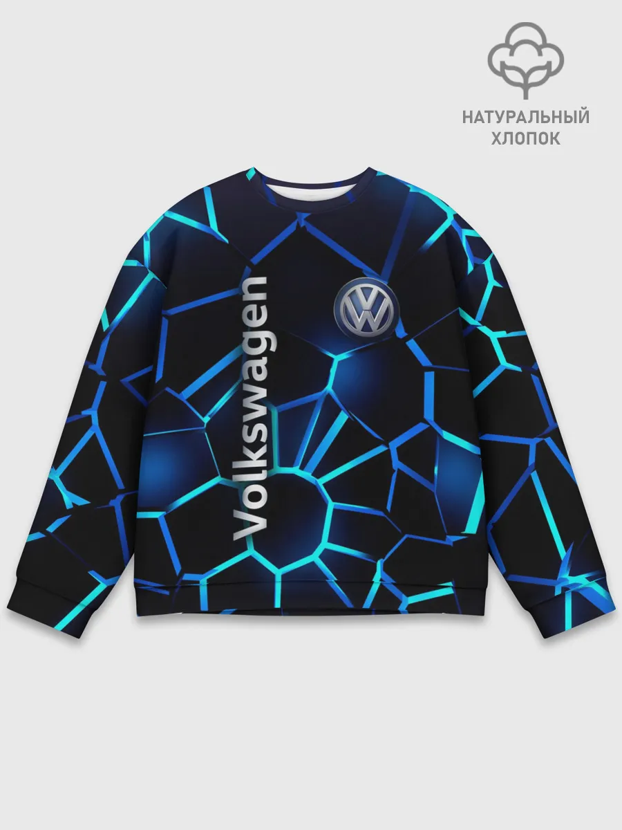 Мужской свитшот базовый / Фольксваген 3D плиты