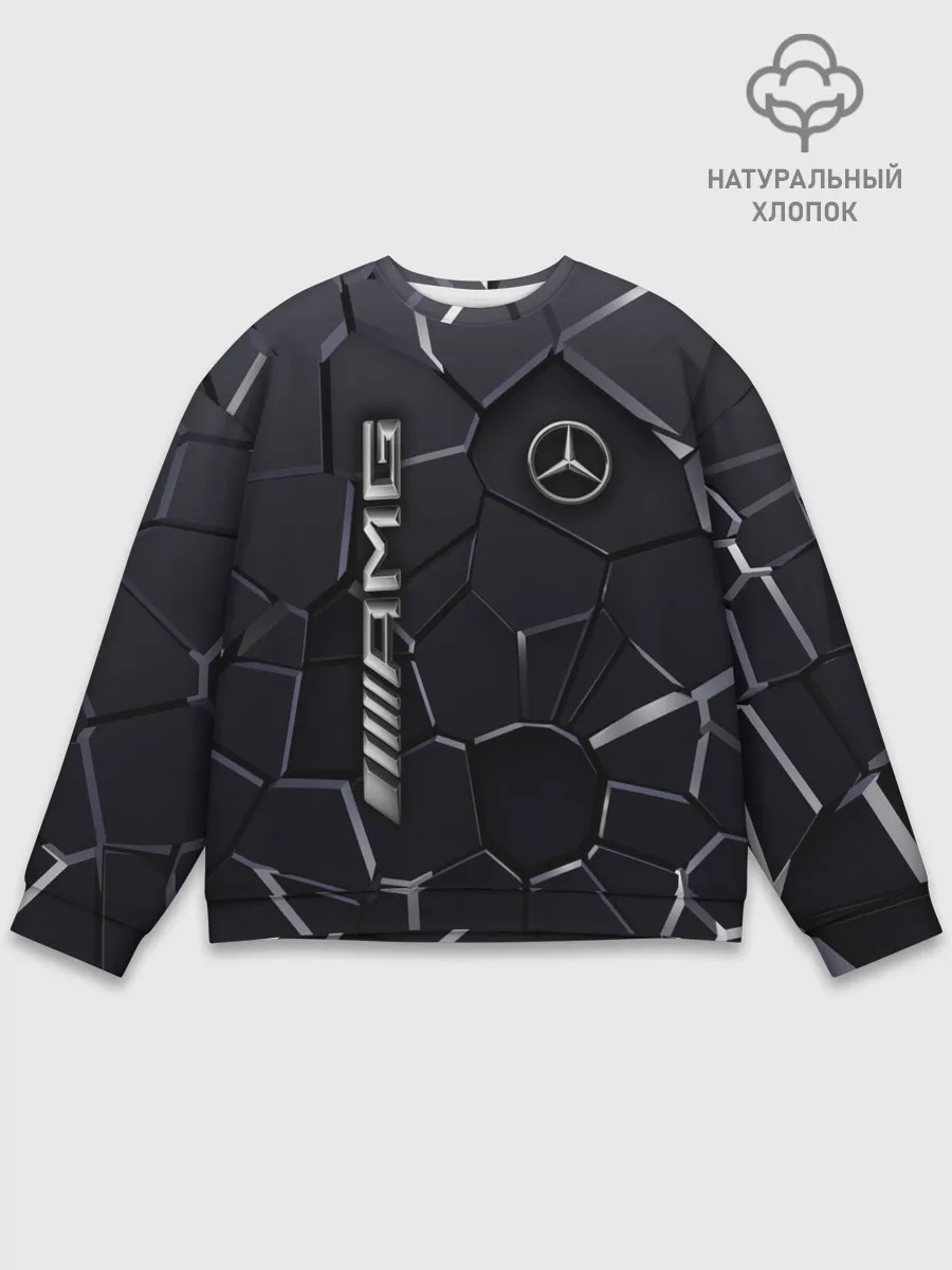 Мужской свитшот базовый / Mercedes AMG 3D плиты