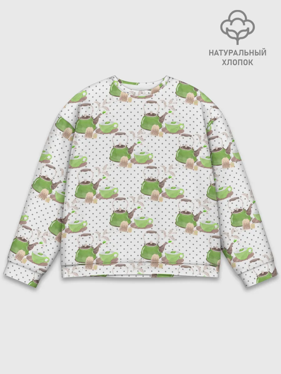 Мужской свитшот базовый / Зеленый чай