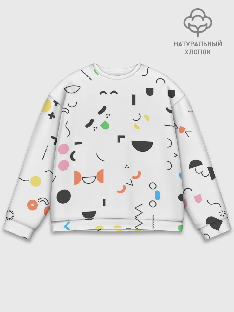 Мужской свитшот базовый / TOCA BOCA УЗОР ФОН