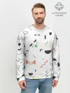 Мужской свитшот базовый / TOCA BOCA УЗОР ФОН