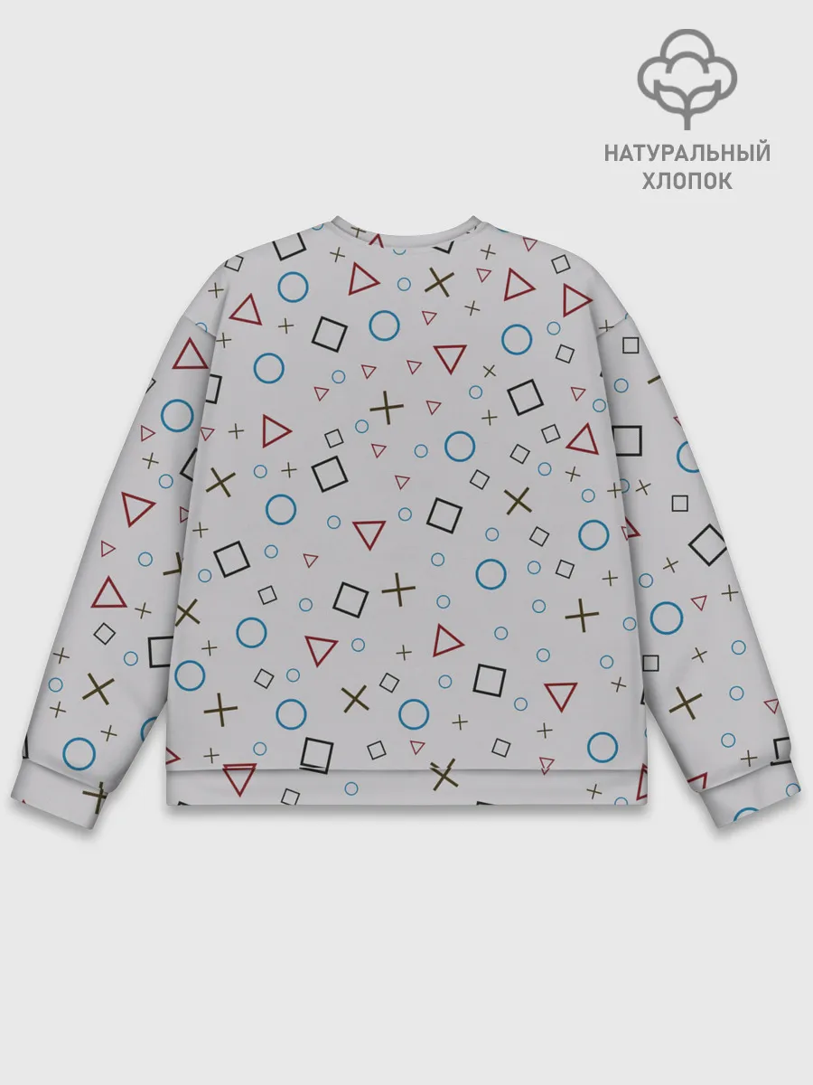 Мужской свитшот базовый / ОПАСНЫЙ ТРЕУГОЛЬНИК | ИГРА В КАЛЬМАРА
