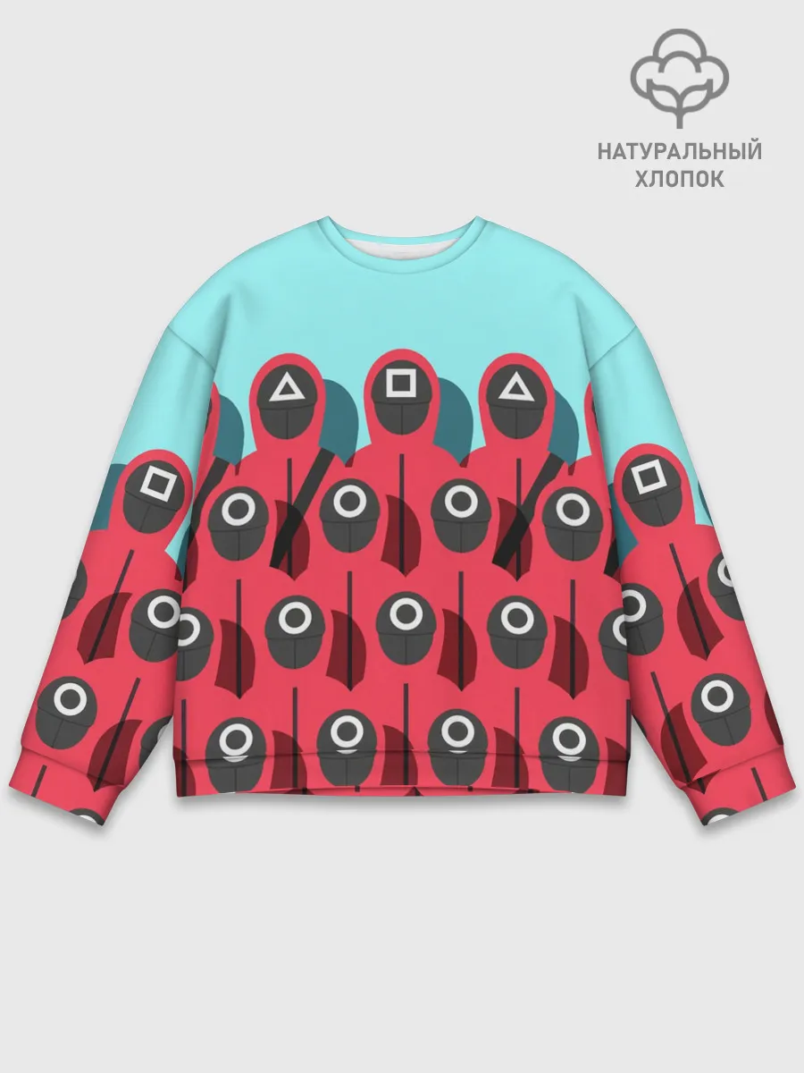 Мужской свитшот базовый / Охрана | Squid game