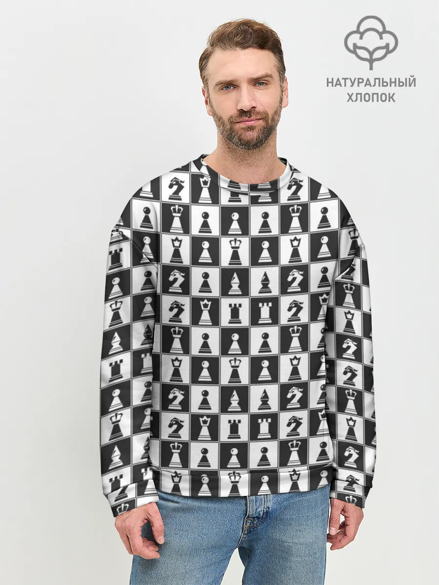 Мужской свитшот базовый / Шахматы