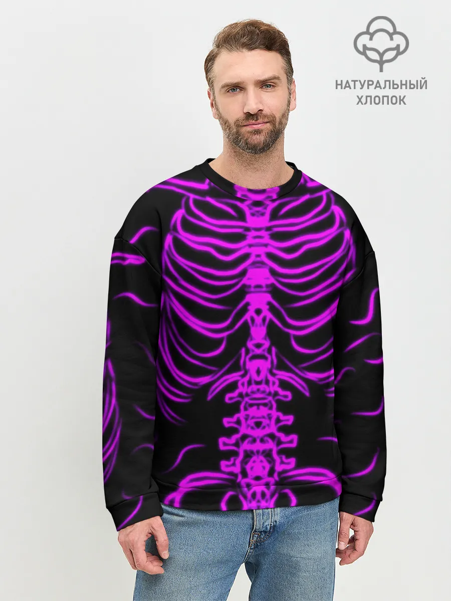 Мужской свитшот базовый / Розовые кости
