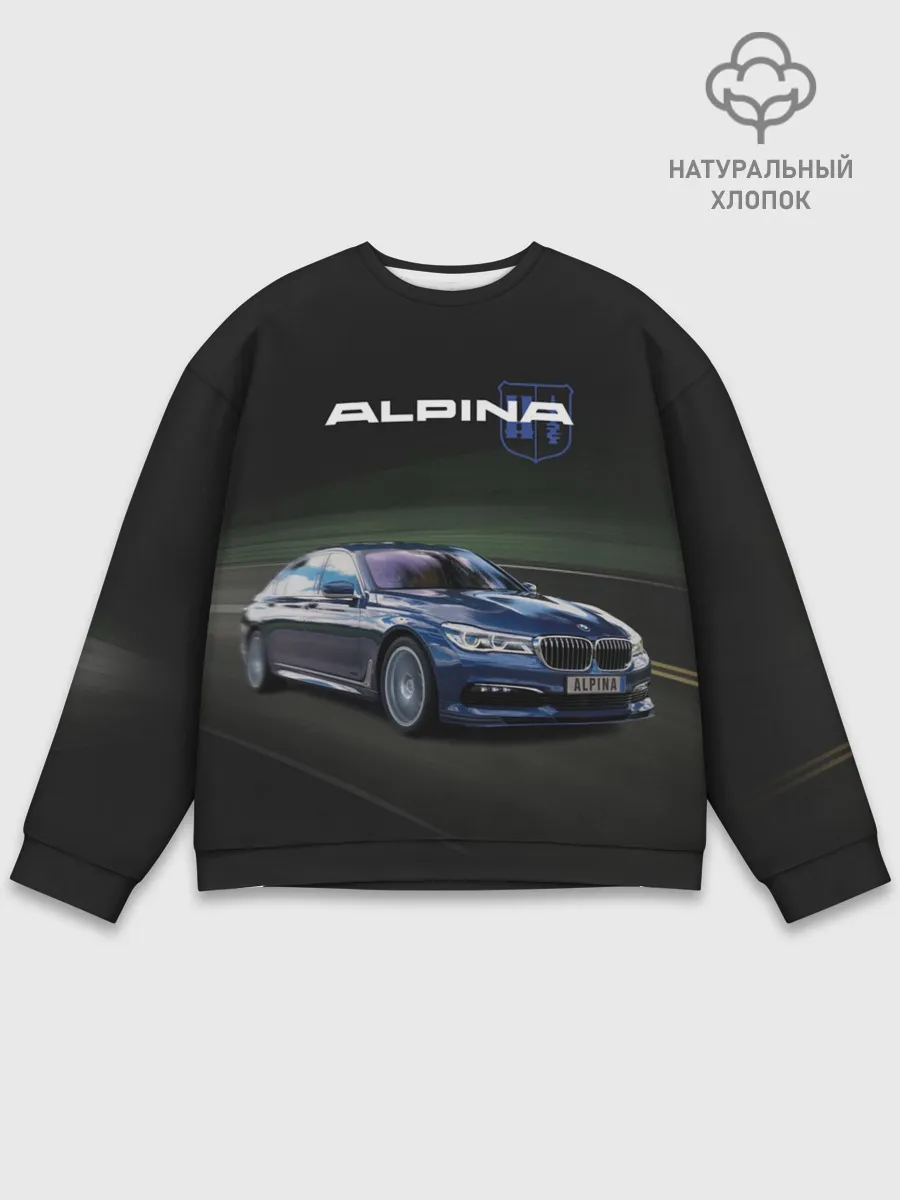 Мужской свитшот базовый / Alpina на дороге