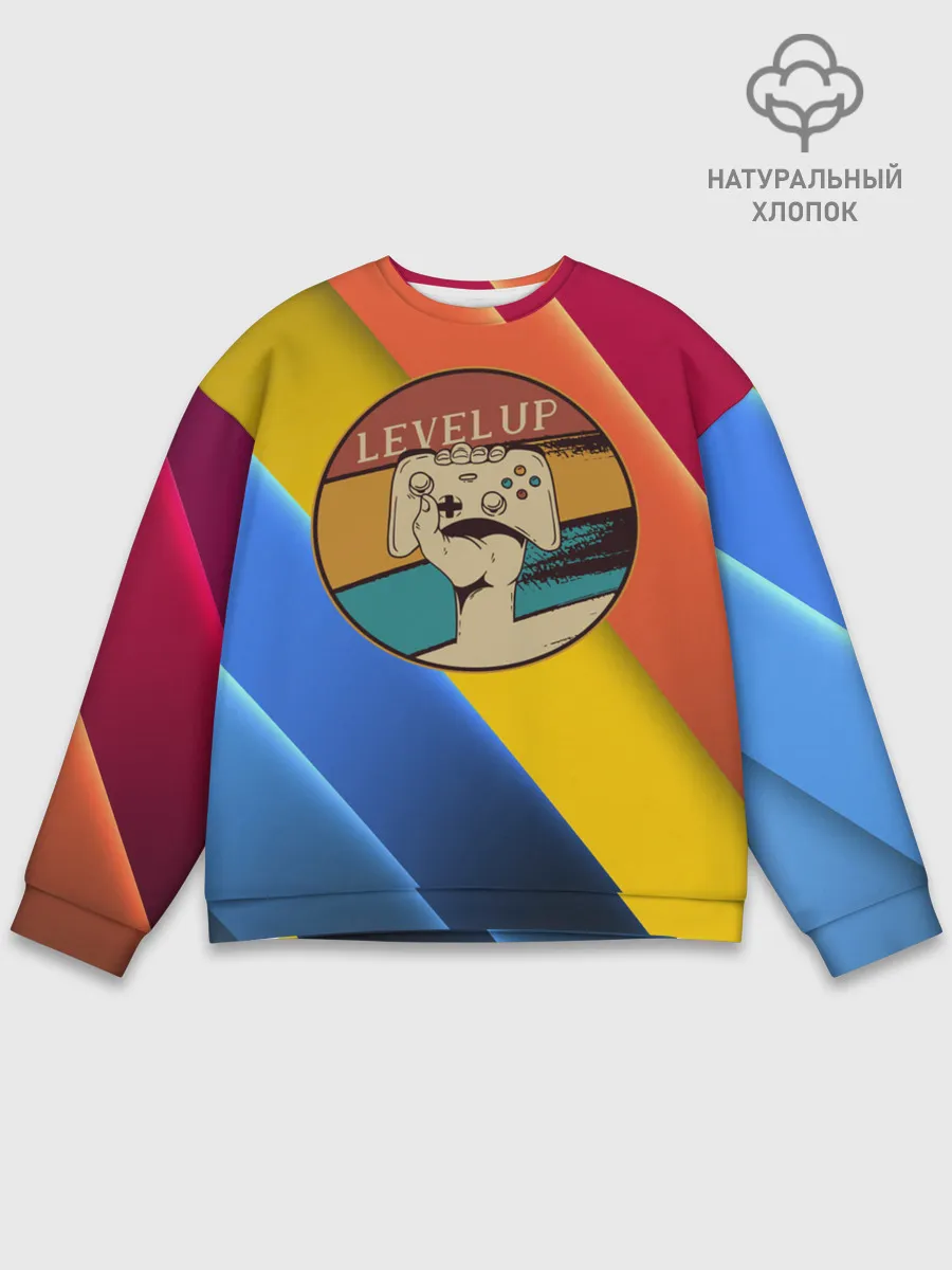 Мужской свитшот базовый / Джойстик | Level Up
