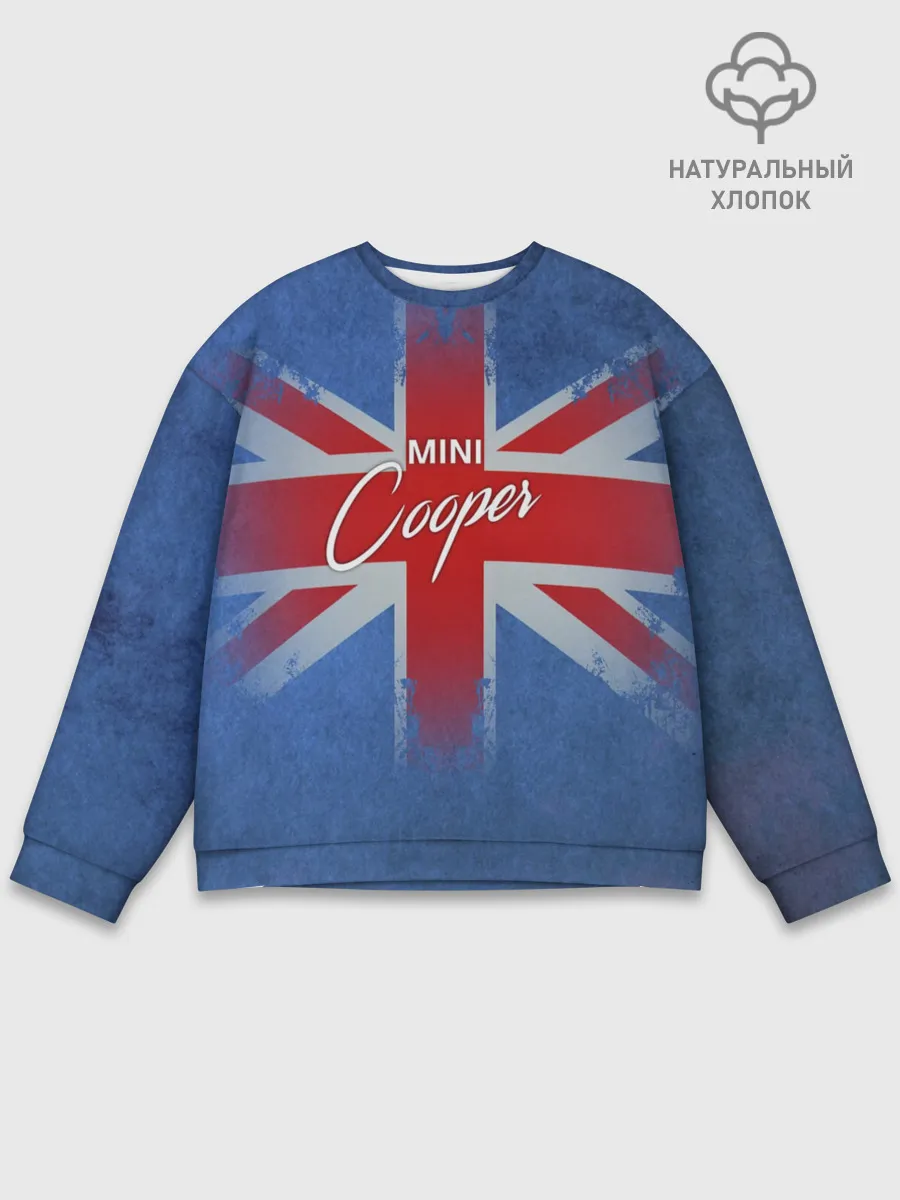 Мужской свитшот базовый / Mini cooper Великобритания