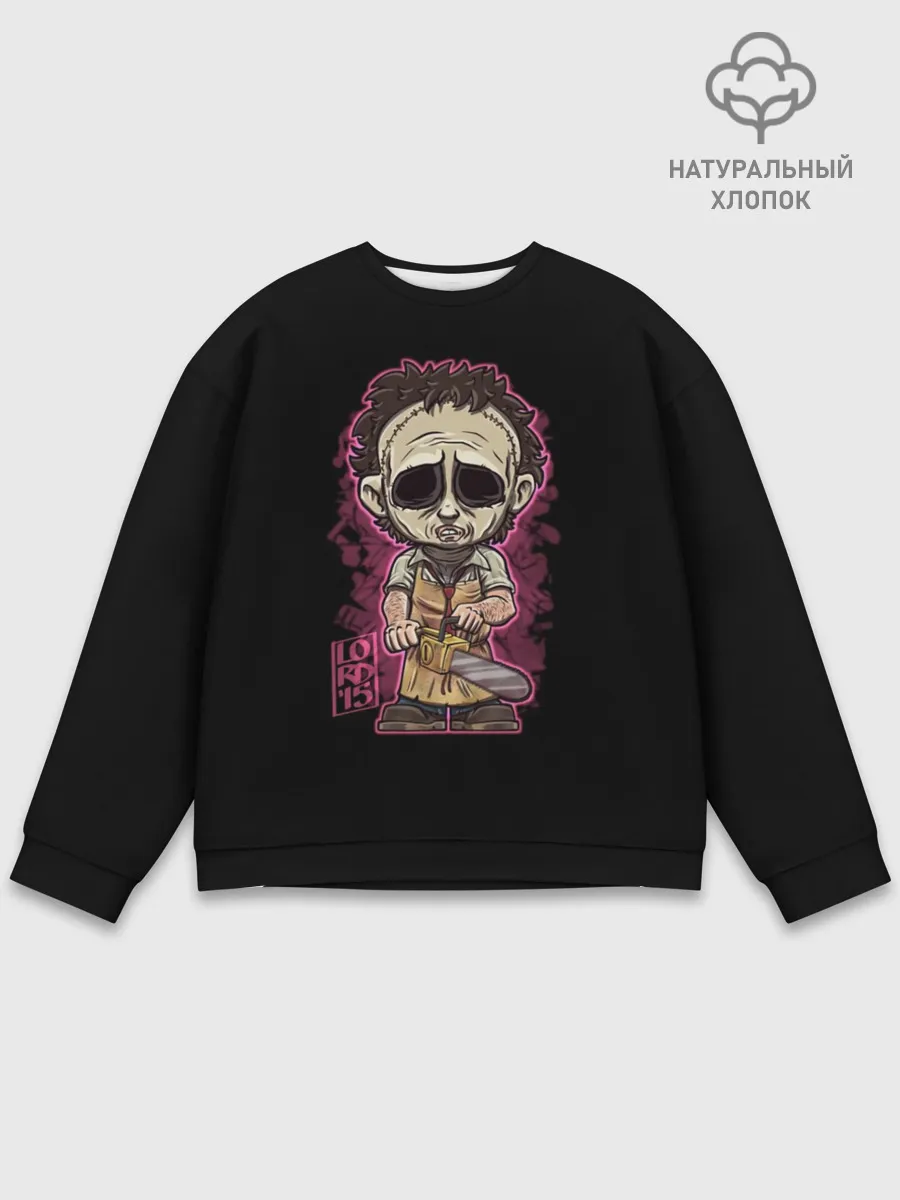 Мужской свитшот базовый / кожаное лицо