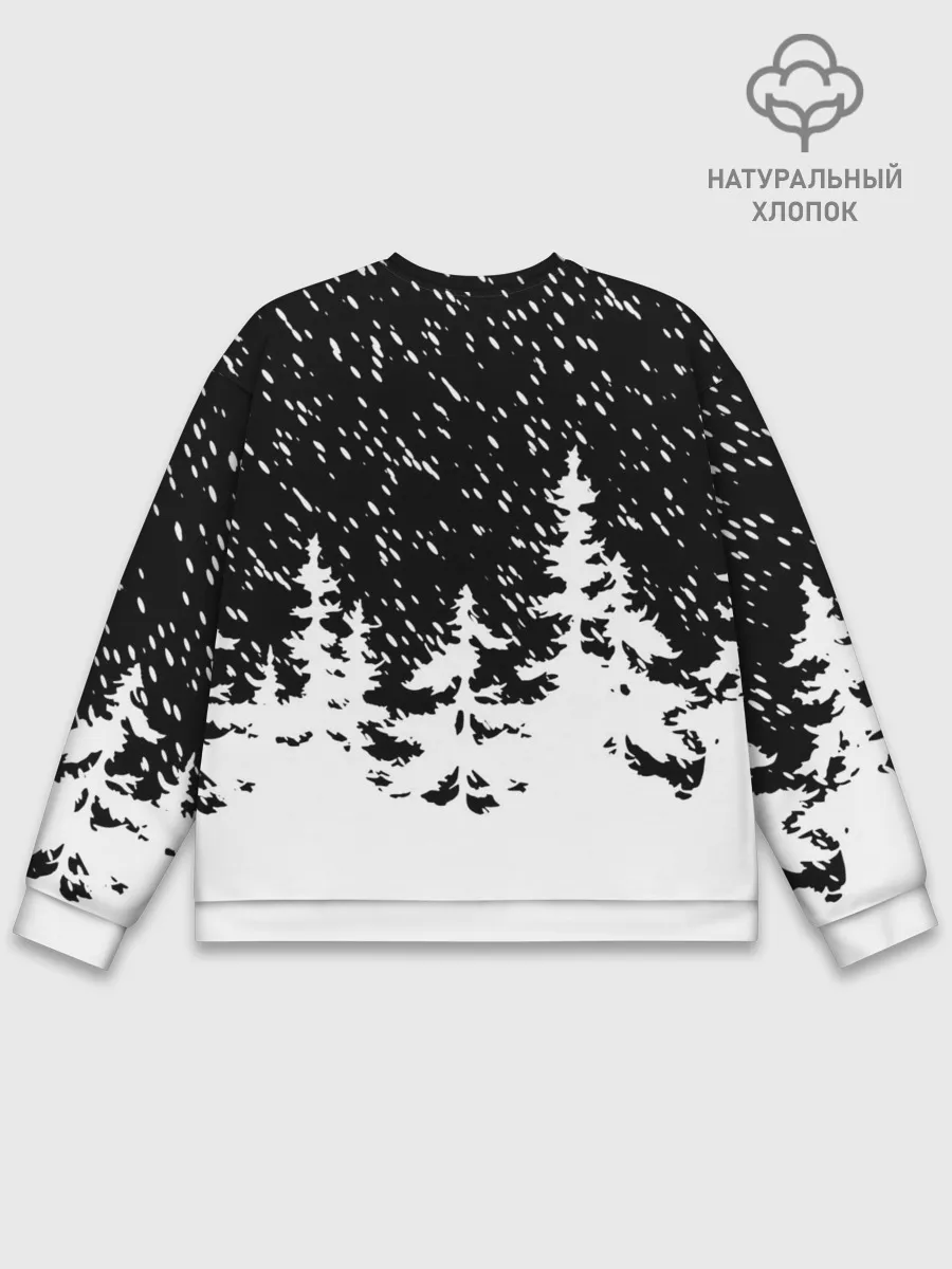 Мужской свитшот базовый / Тигр в красном