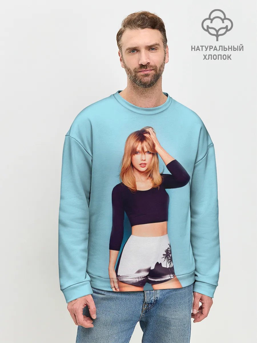 Мужской свитшот базовый / Взгляд Тейлор