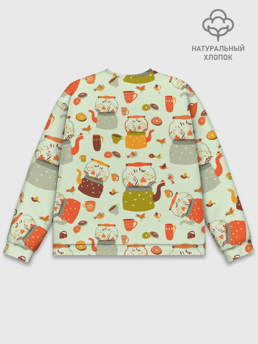 Мужской свитшот базовый / осенние чаепитие