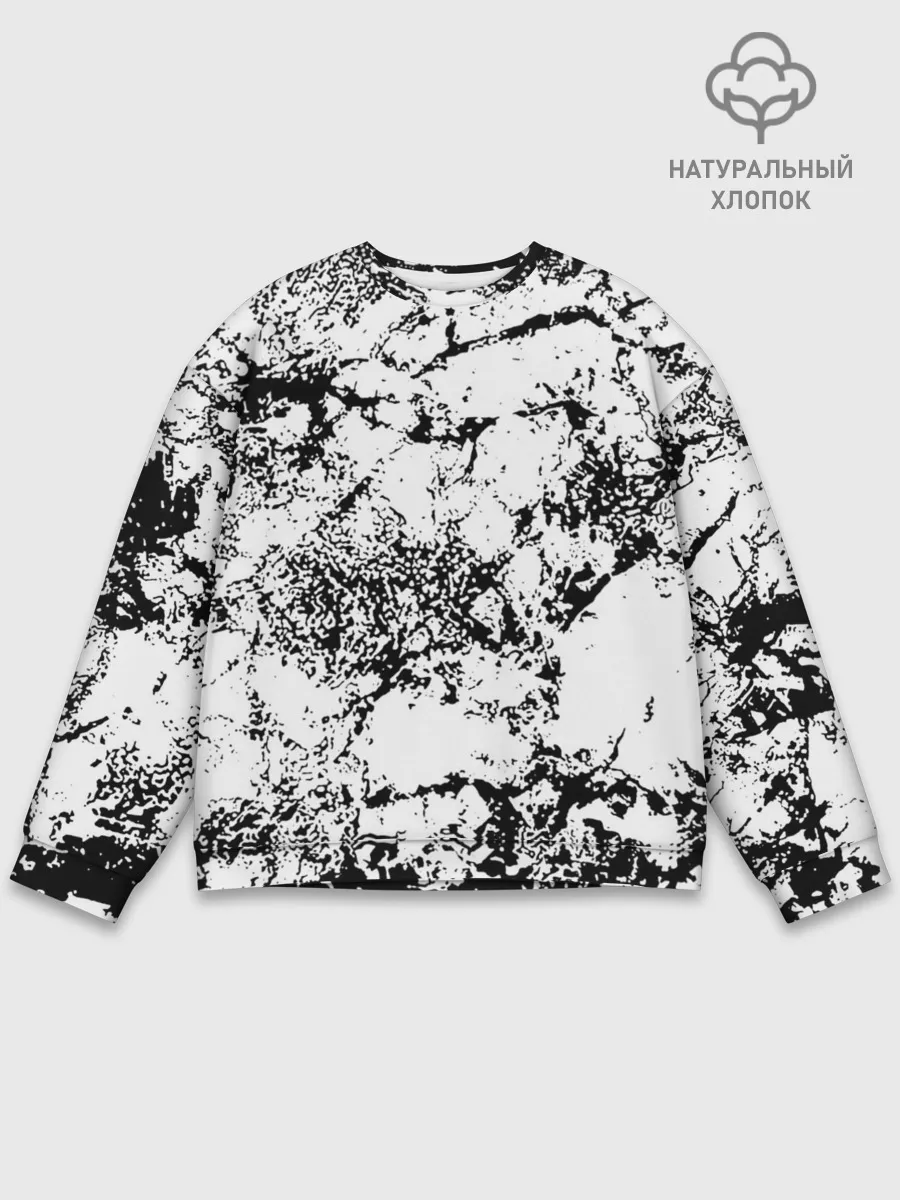 Мужской свитшот базовый / Эффект линогравюры