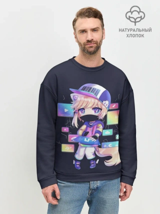 Мужской свитшот базовый / DJ Males Buns