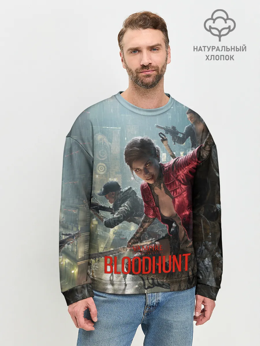 Мужской свитшот базовый / Vampire: The Masquerade - Bloodhunt
