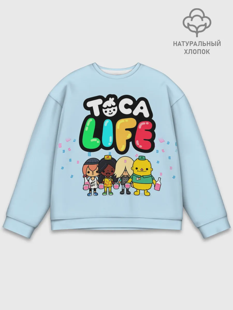 Мужской свитшот базовый / Toca Boca | Тока бока праздник