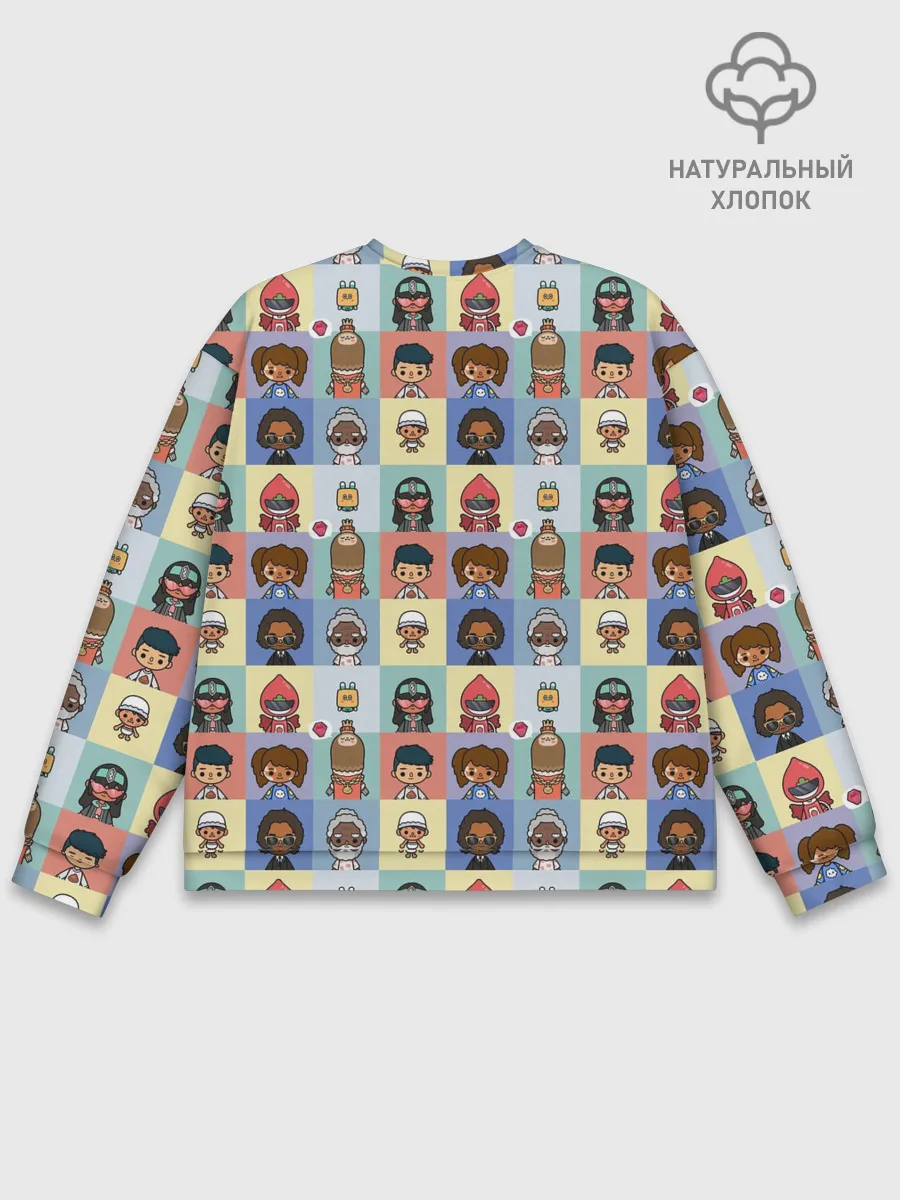 Мужской свитшот базовый / Toca Boca characters | Тока бока персонажи