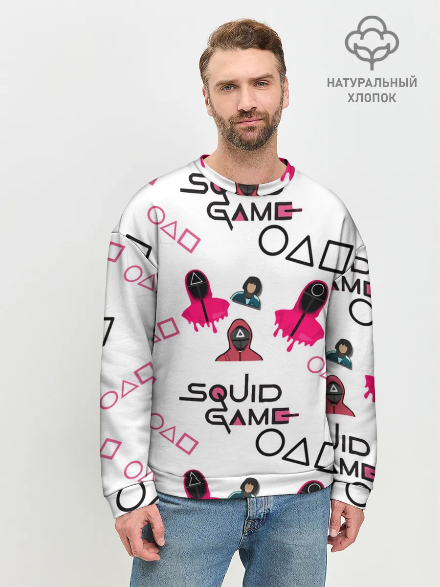 Мужской свитшот базовый / игра в кальмара злодеи