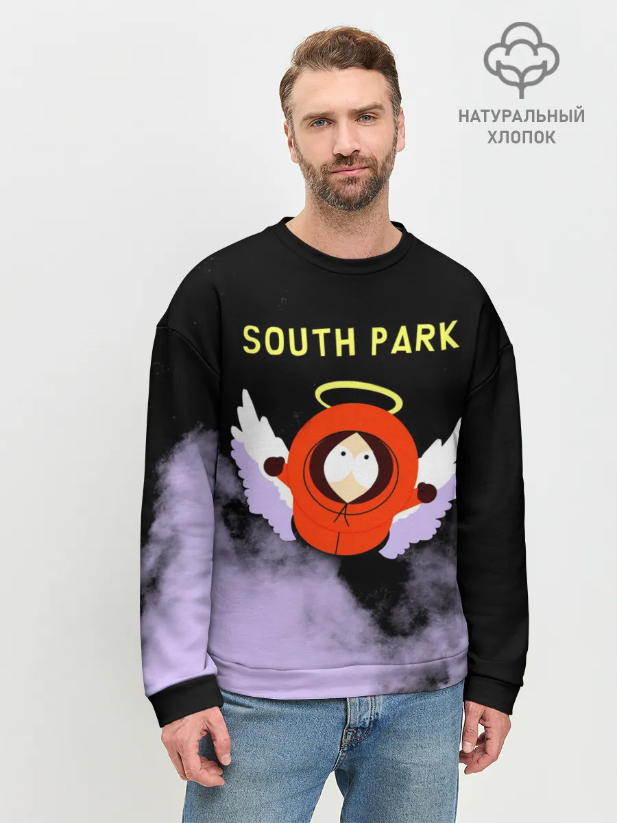 Мужской свитшот базовый / Кенни реально умер | Южный парк