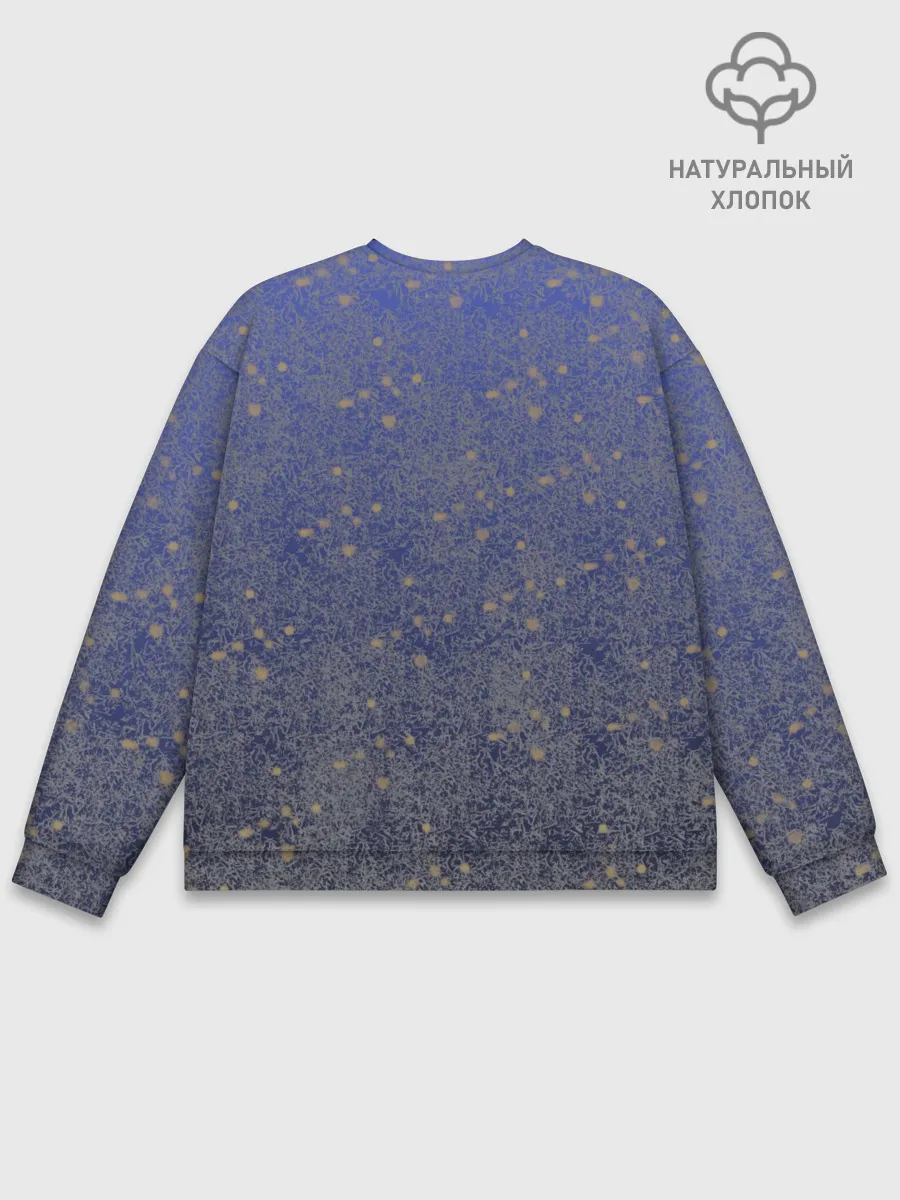 Мужской свитшот базовый / Maneskin в серебре и золоте