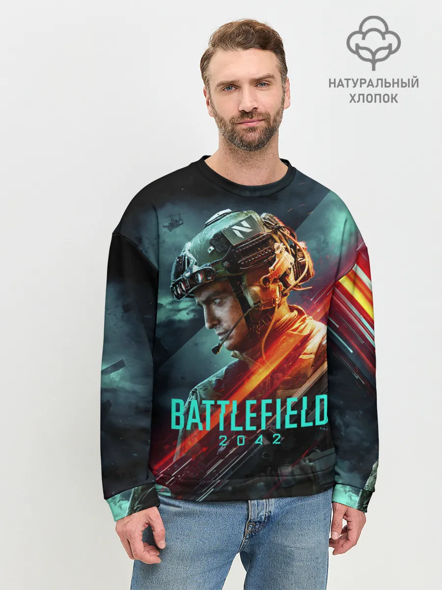 Мужской свитшот базовый / Battlefield 2042 game art