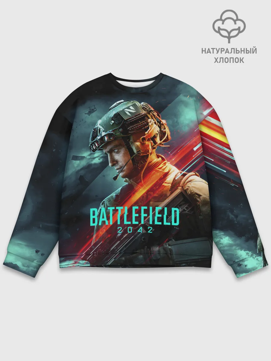 Мужской свитшот базовый / Battlefield 2042 game art