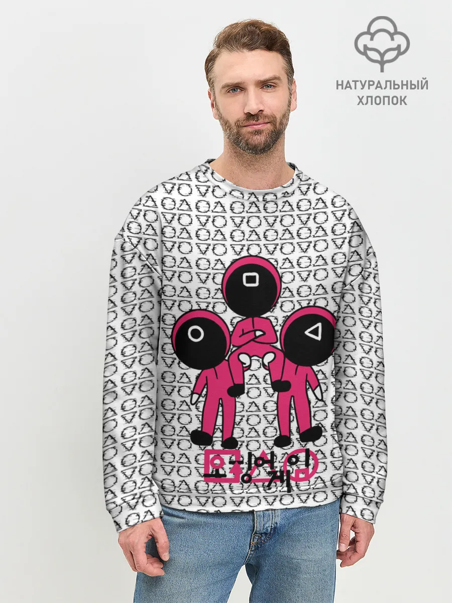 Мужской свитшот базовый / Игра в кальмара / Squid Game/