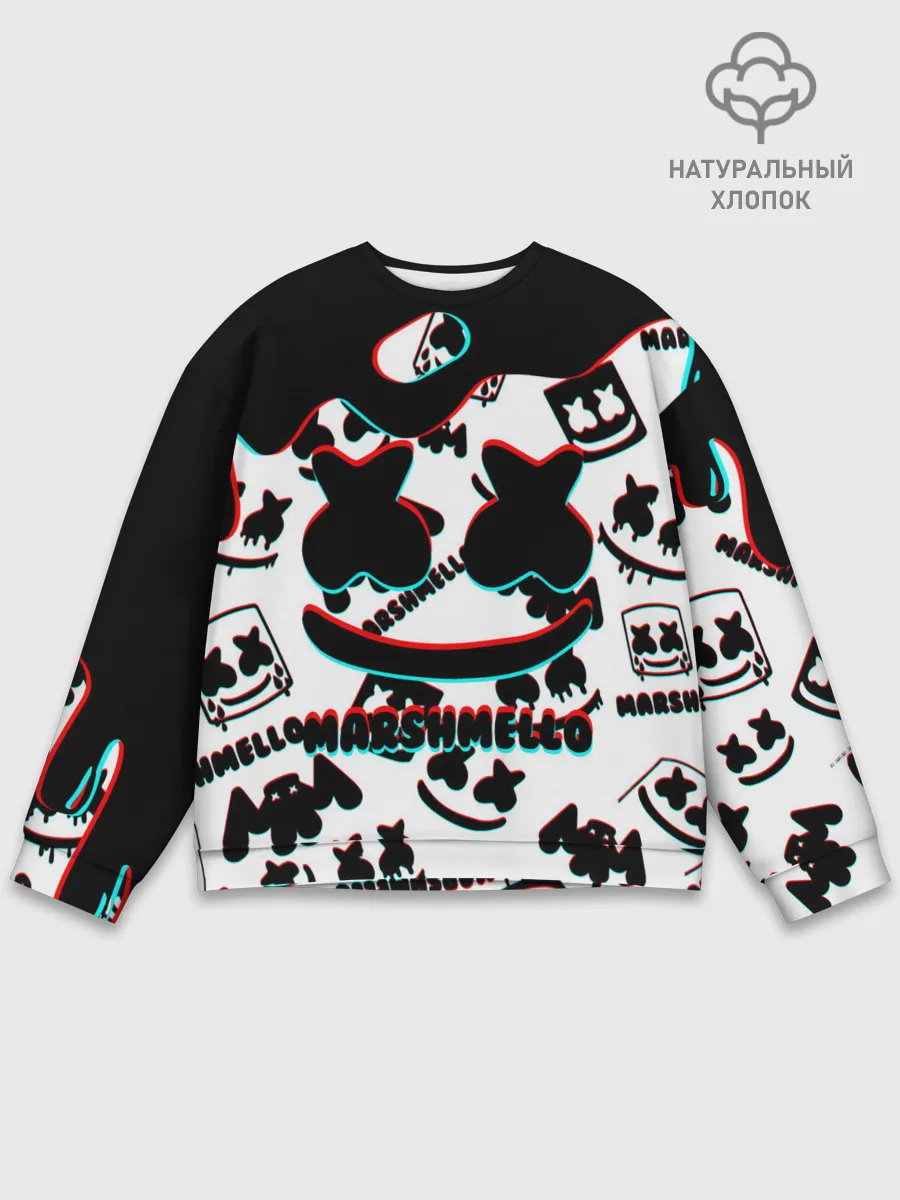 Мужской свитшот базовый / MARSHMELLO GLITCH.