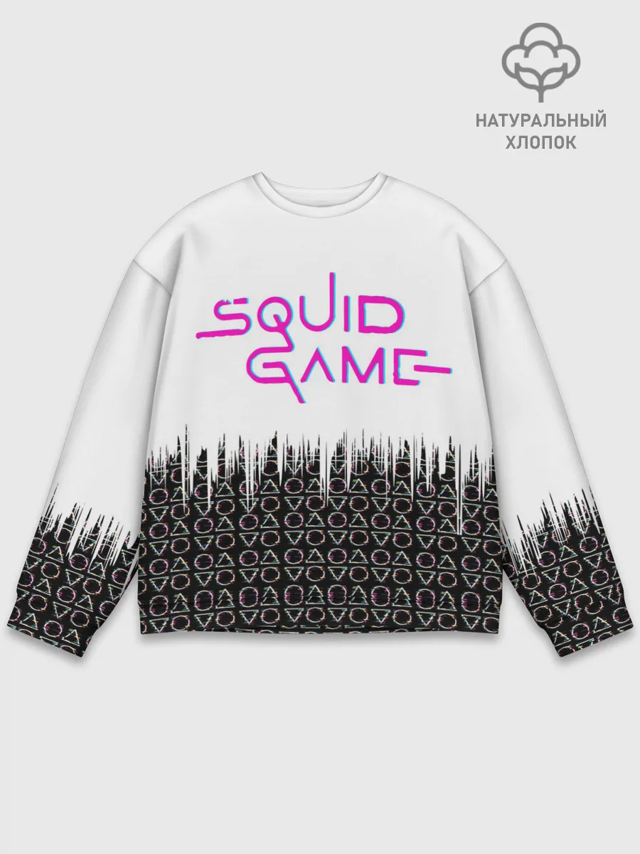 Мужской свитшот базовый / Игра в кальмара фигуры,