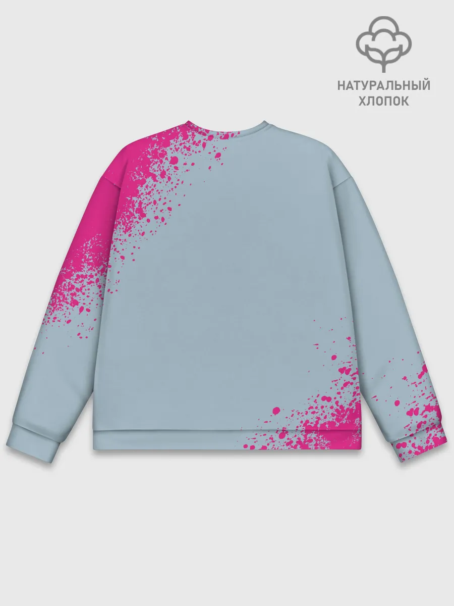 Мужской свитшот базовый / 067 | Розовые брызги