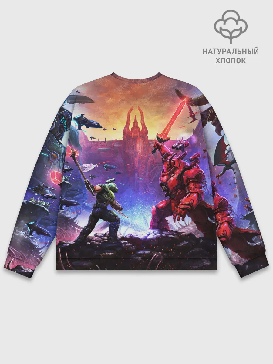 Мужской свитшот базовый / DOOM ETERNAL | ДУМ БИТВА В АДУ