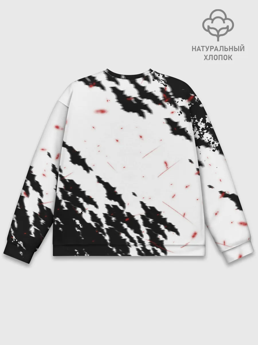 Мужской свитшот базовый / Берсерк маска с красными глазами