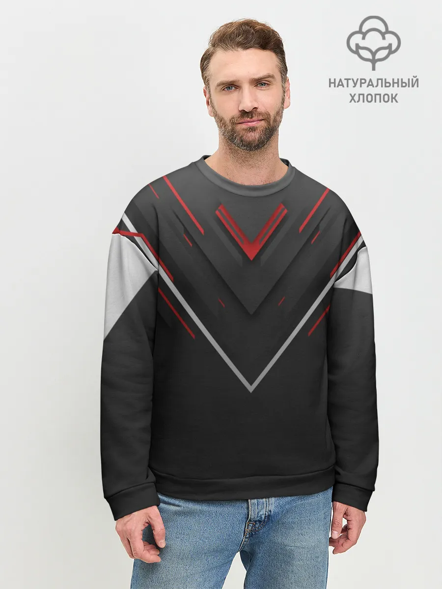 Мужской свитшот базовый / футуристический вектор