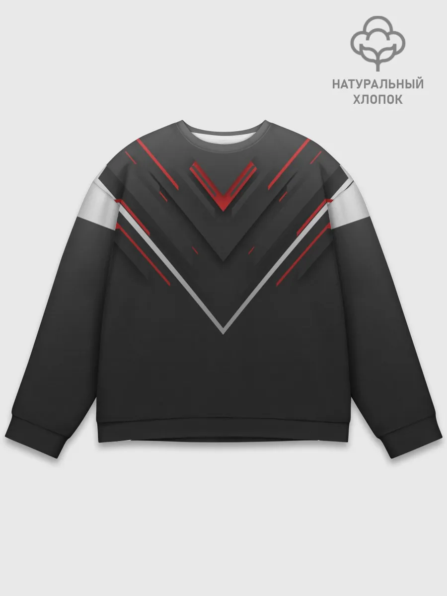 Мужской свитшот базовый / футуристический вектор