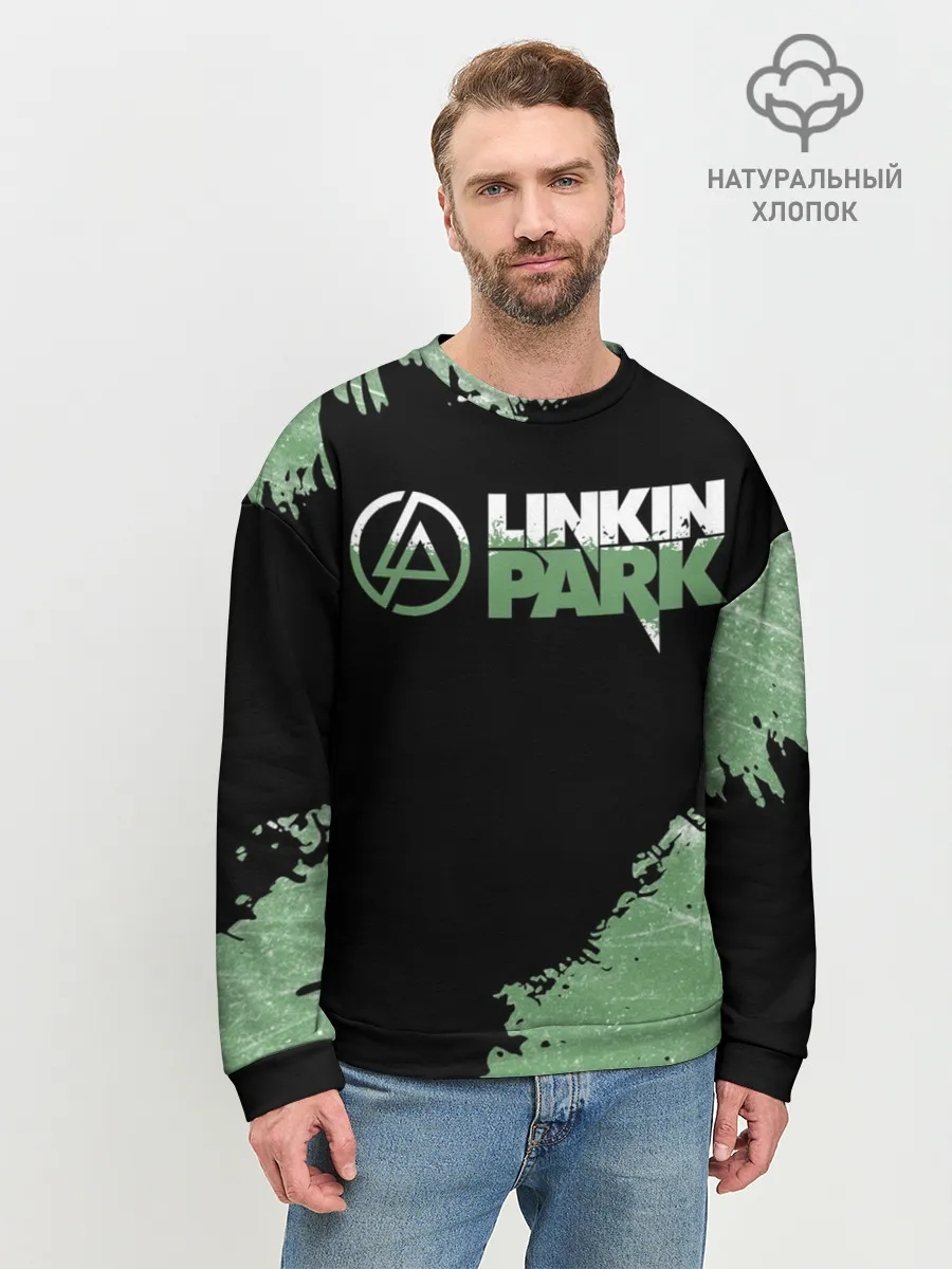 Мужской свитшот базовый / Линкин Парк в стиле Гранж | Linkin Park