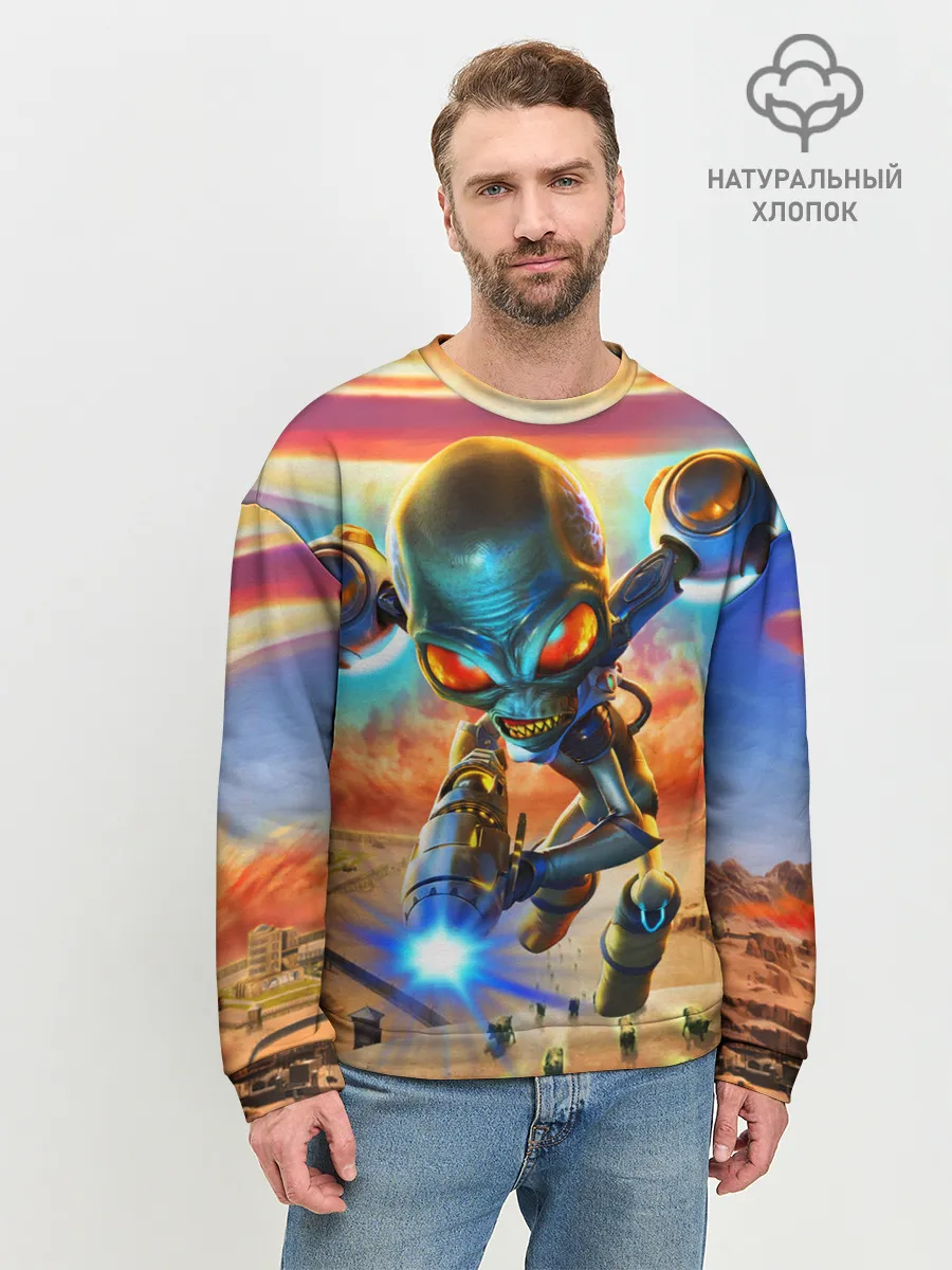Мужской свитшот базовый / Destroy all Aliens
