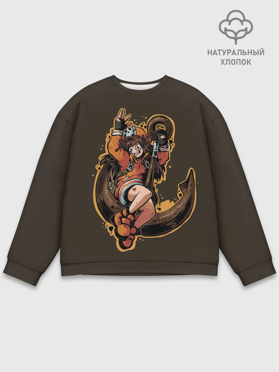 Мужской свитшот базовый / Мэй с якорем